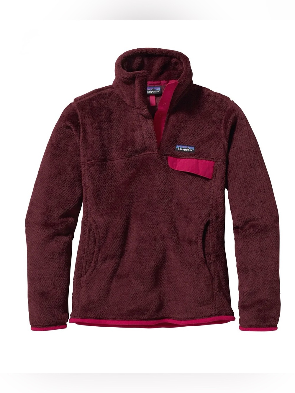 Patagonia Burgundy Women's Re-Tool Snap-T Pullover Sweater Women’s Size M